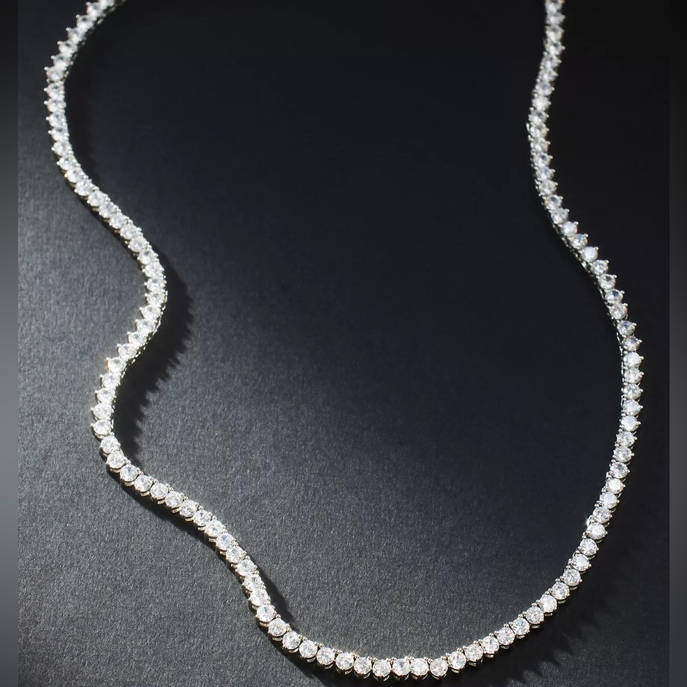 Anthropologie Serefina Classic Tennis Necklace